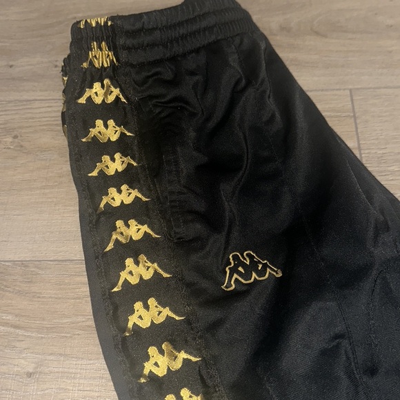 Kappa size small stretch black and gold joggers like new - Picture 3 of 4